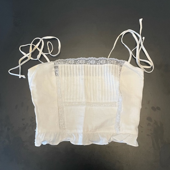 Reformation Mason White Lace Top - Picture 4 of 4